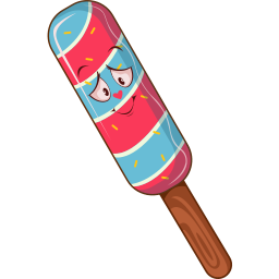 Blue Moon Ice Cream Cute Cursor Pointer