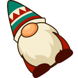 Custom Cursor Cute Christmas Gnome Pointer