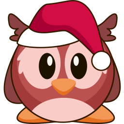 Custom Cursor Cute Christmas Owl Pointer