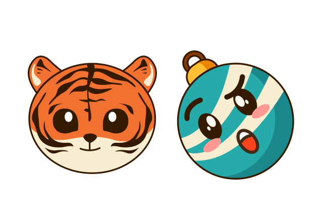 New Year Tiger Custom Cursor for Chrome from Merry Christmas and Happy New Year Cursors Collection
