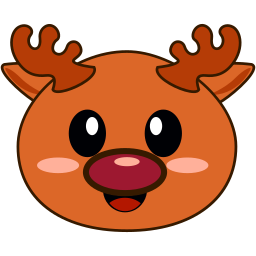 Custom Cursor Cute Christmas Reindeer Pointer