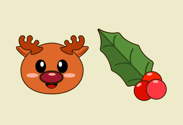 Custom Cursor Cute Christmas Reindeer