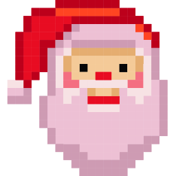 Custom Cursor Cute Santa Claus Pixel Pointer