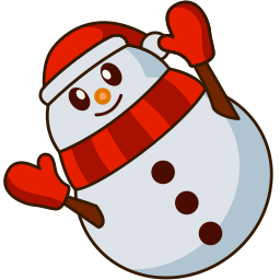 Custom Cursor Cute Happy Snowman Pointer