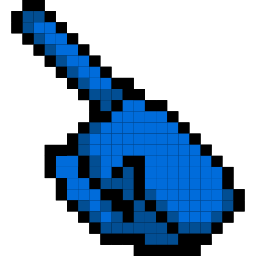Custom Cursor Cute Pixel Among Us Blue Character Pointer