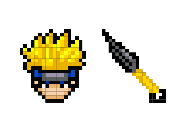Naruto Pixel Custom Cursor for Chrome from Cute Pixel Cursors Collection