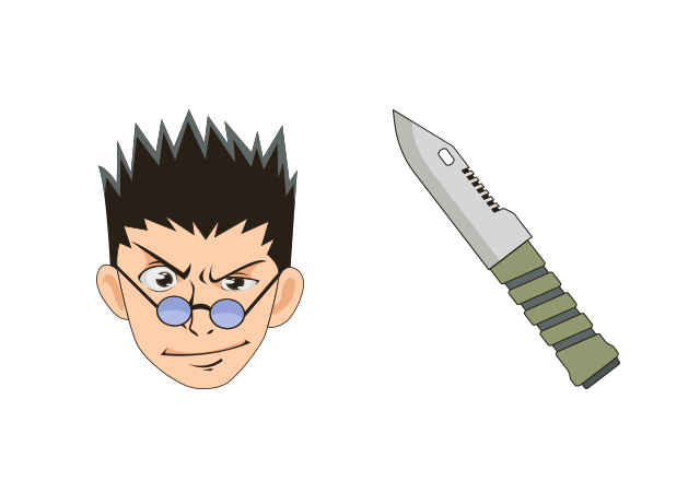 Leorio Paradinight Custom Cursor for Chrome from Hunter x Hunter Cursors Collection