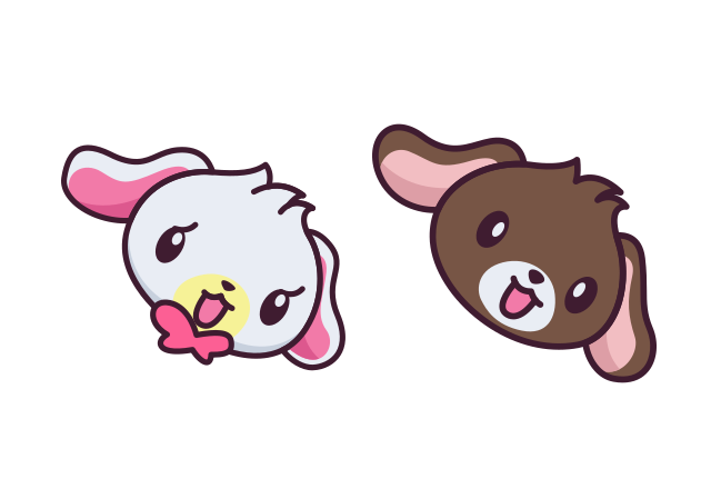 Kurousa and Shirousa Custom Cursor for Chrome from Hello Kitty Cursors Collection