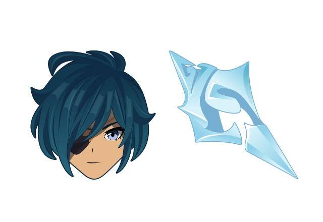 Kaeya Custom Cursor for Chrome from Genshin Impact Cursors Collection
