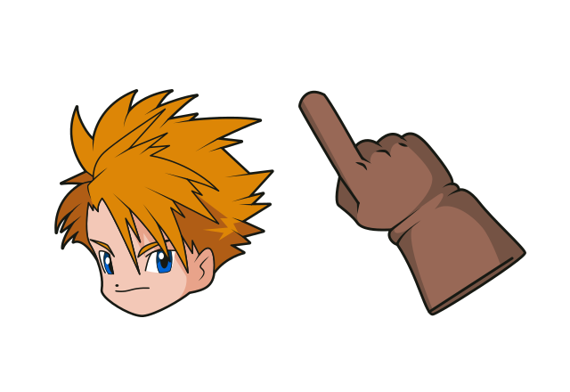 Matt Ishida Custom Cursor for Chrome from Digimon Cursors Collection