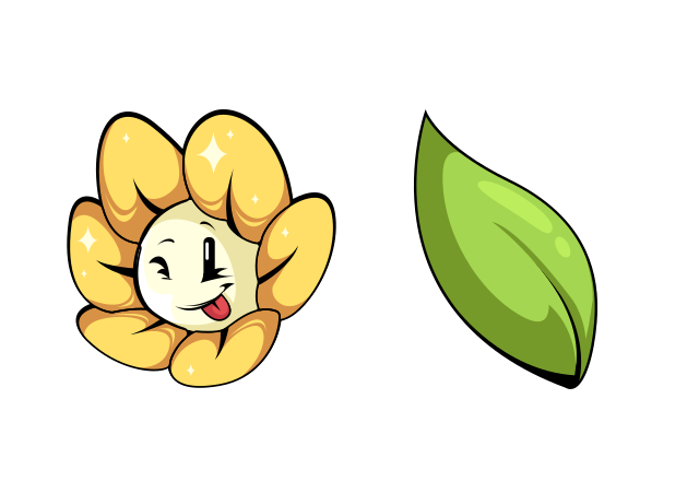 Undertale Flowey Custom Cursor for Chrome from Undertale and Deltarune Cursors Collection