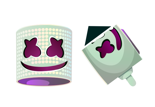 Marshmello Skin Custom Cursor for Chrome from Fortnite Cursors Collection