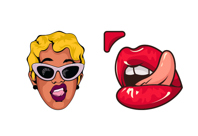 Cardi B Custom Cursor for Chrome from Rappers Cursors Collection