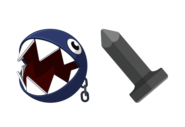 Chain Chomp Custom Cursor for Chrome from Video Games Cursors Collection