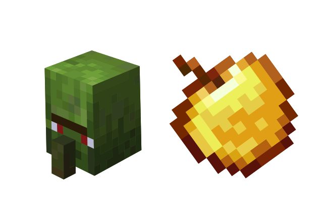 Zombie Villager Custom Cursor for Chrome from Minecraft Cursors Collection