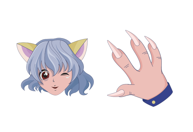 Neferpitou Custom Cursor for Chrome from Hunter x Hunter Cursors Collection