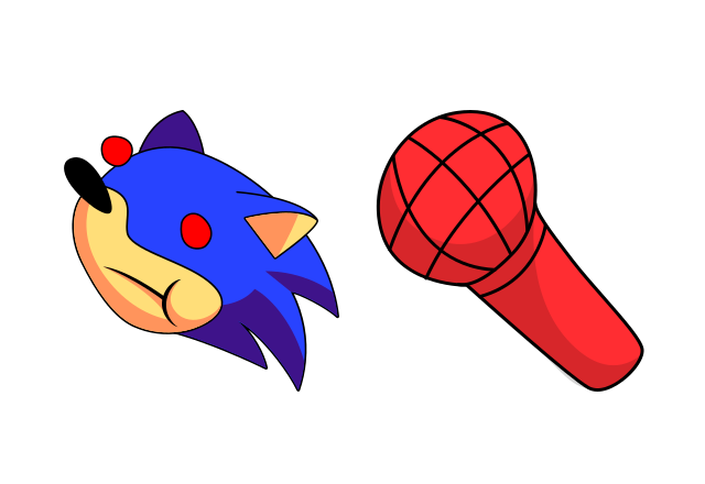 FNF Sunky Sonic Custom Cursor for Chrome from Friday Night Funkin Cursors Collection