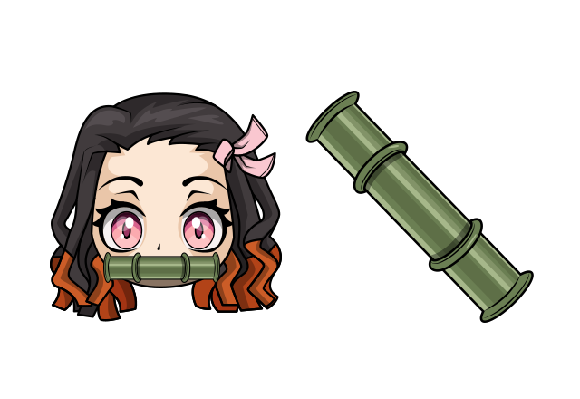 Nezuko Kamado Custom Cursor for Chrome from Demon Slayer Cursors Collection