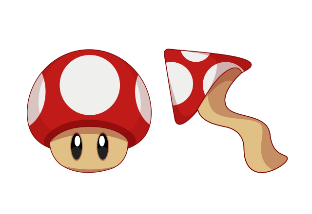 Super Mushroom Custom Cursor for Chrome from Video Games Cursors Collection