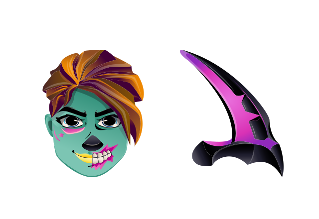 Ghoul Trooper Custom Cursor for Chrome from Fortnite Cursors Collection