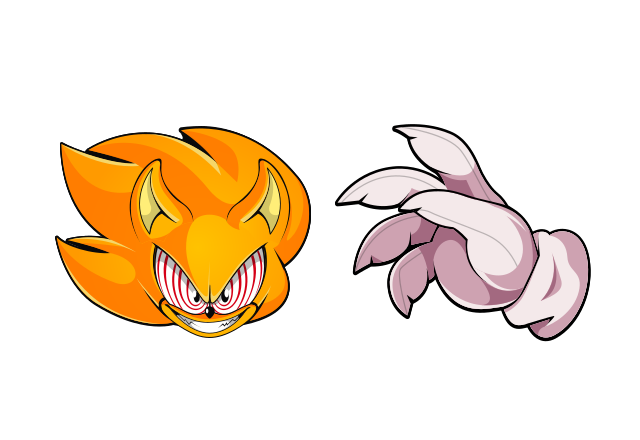 Super Sonic Custom Cursor for Chrome from Sonic the Hedgehog Cursors Collection