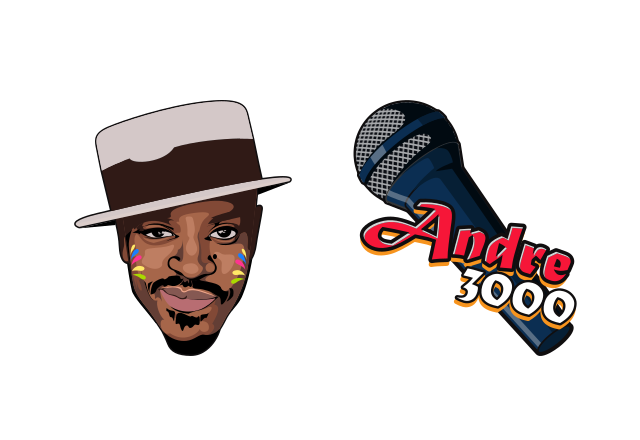 Andre 3000 Custom Cursor for Chrome from Rappers Cursors Collection