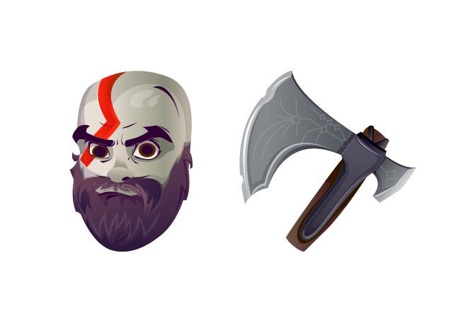 Kratos Custom Cursor for Chrome from Fortnite Cursors Collection