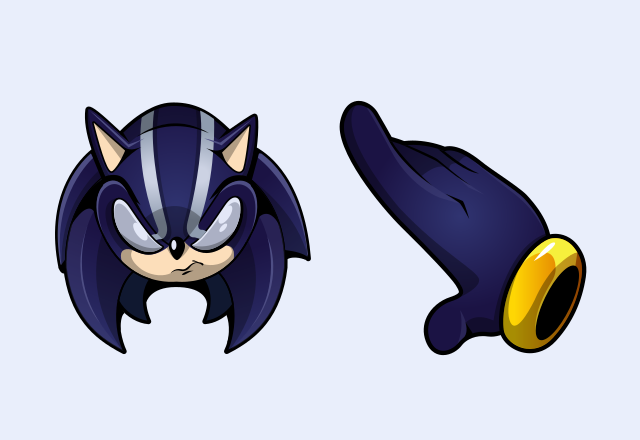 Custom / Edited - Sonic the Hedgehog Customs - Darkspine Sonic - The  Spriters Resource