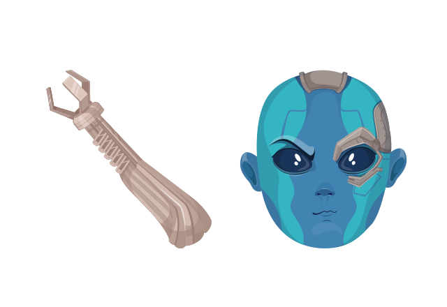 Nebula Custom Cursor for Chrome from Marvel Comics Cursors Collection