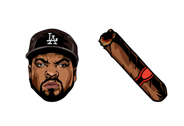 Ice Cube Custom Cursor for Chrome from Rappers Cursors Collection