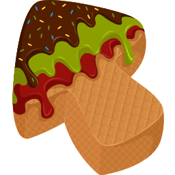 Custom Cursor Ice Cream Texture Pointer