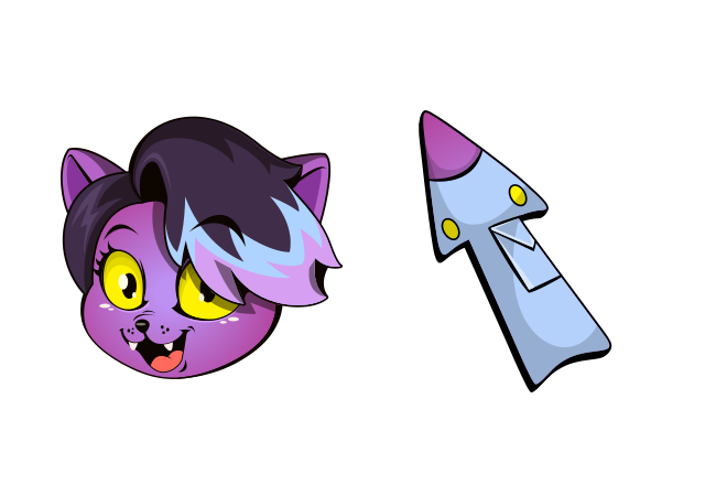 Undertale Catty Custom Cursor for Chrome from Undertale and Deltarune Cursors Collection