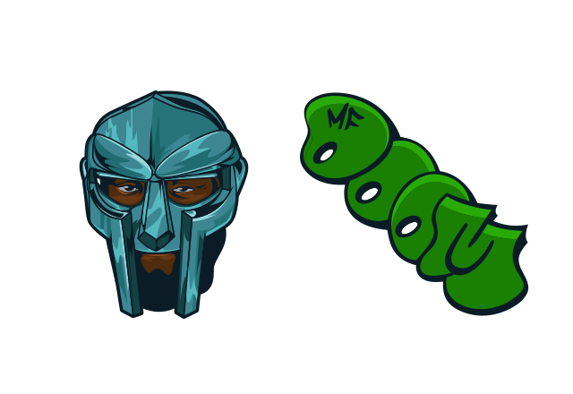 MF DOOM Custom Cursor for Chrome from Rappers Cursors Collection