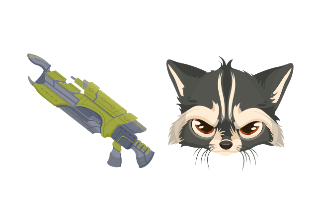Raccoon Custom Cursor for Chrome from Marvel Comics Cursors Collection