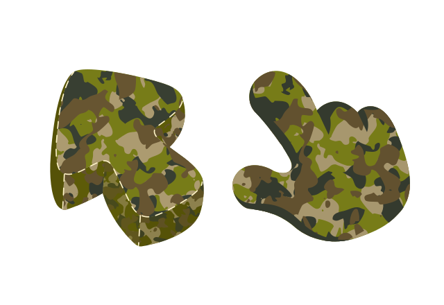 Custom Cursor Military Uniform Texture