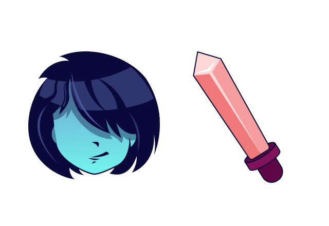 Deltarune Dark World Kris Custom Cursor for Chrome from Undertale and Deltarune Cursors Collection