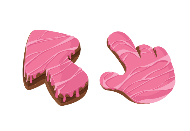 Cake Texture Custom Cursor for Chrome from Textures Cursors Collection