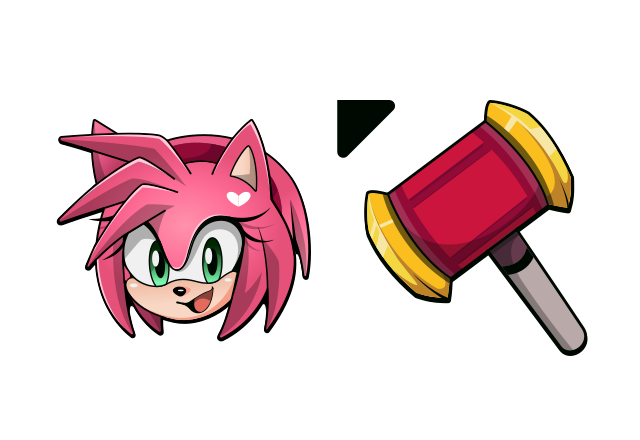 Amy Rose Custom Cursor for Chrome from Sonic the Hedgehog Cursors Collection
