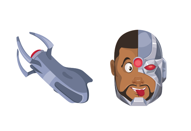 Cyborg Custom Cursor for Chrome from Justice League Cursors Collection