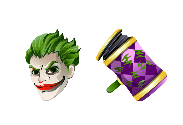 Joker Skin Custom Cursor for Chrome from Fortnite Cursors Collection
