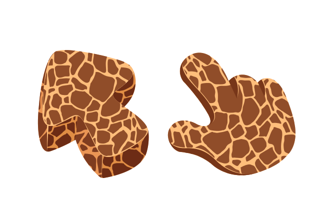 Giraffe Texture Custom Cursor for Chrome from Textures Cursors Collection
