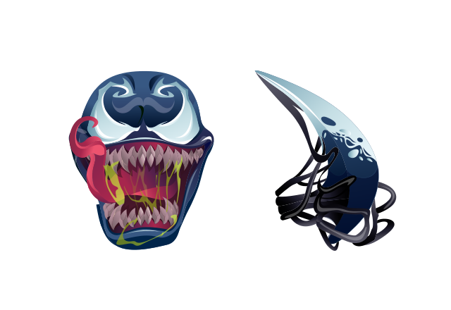 Venom Custom Cursor for Chrome from Fortnite Cursors Collection
