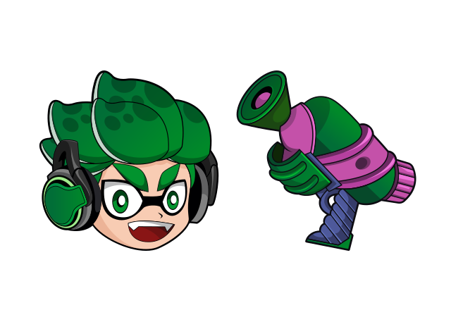 Splatoon 2 InkLing Boy Custom Cursor for Chrome from Video Games Cursors Collection