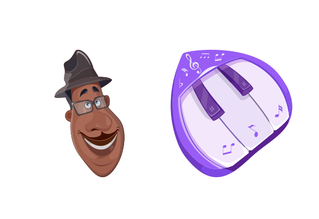 Joe Gardner Custom Cursor for Chrome from Animation Movies Cursors Collection