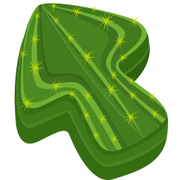 Custom Cursor Cactus Texture Pointer