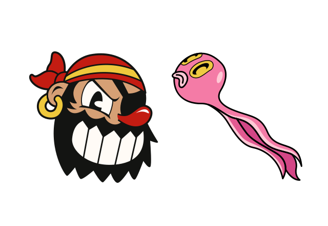 Captain Brineybeard Custom Cursor for Chrome from Cuphead Cursors Collection