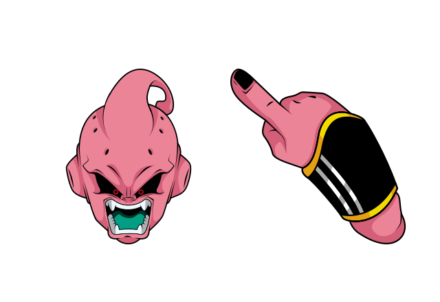 Kid Buu Custom Cursor for Chrome from Dragon Ball Cursors Collection