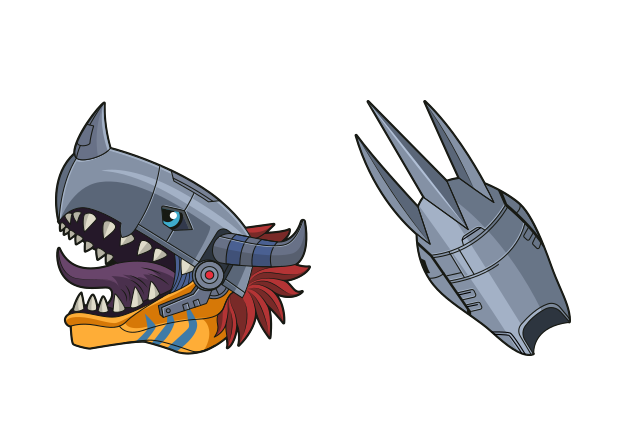 Metal Greymon Custom Cursor for Chrome from Digimon Cursors Collection