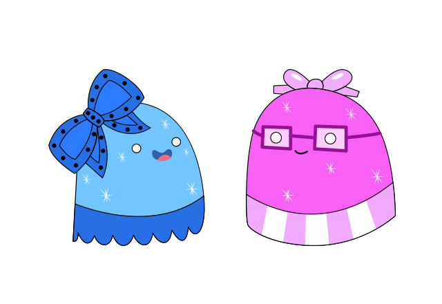 Gumdrop Lass 1 and Gumdrop Lass 2 Custom Cursor for Chrome from Adventure Time Cursors Collection