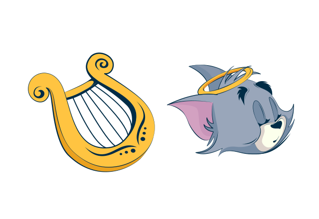 Angel Tom Custom Cursor for Chrome from Tom and Jerry: The Movie Cursors Collection